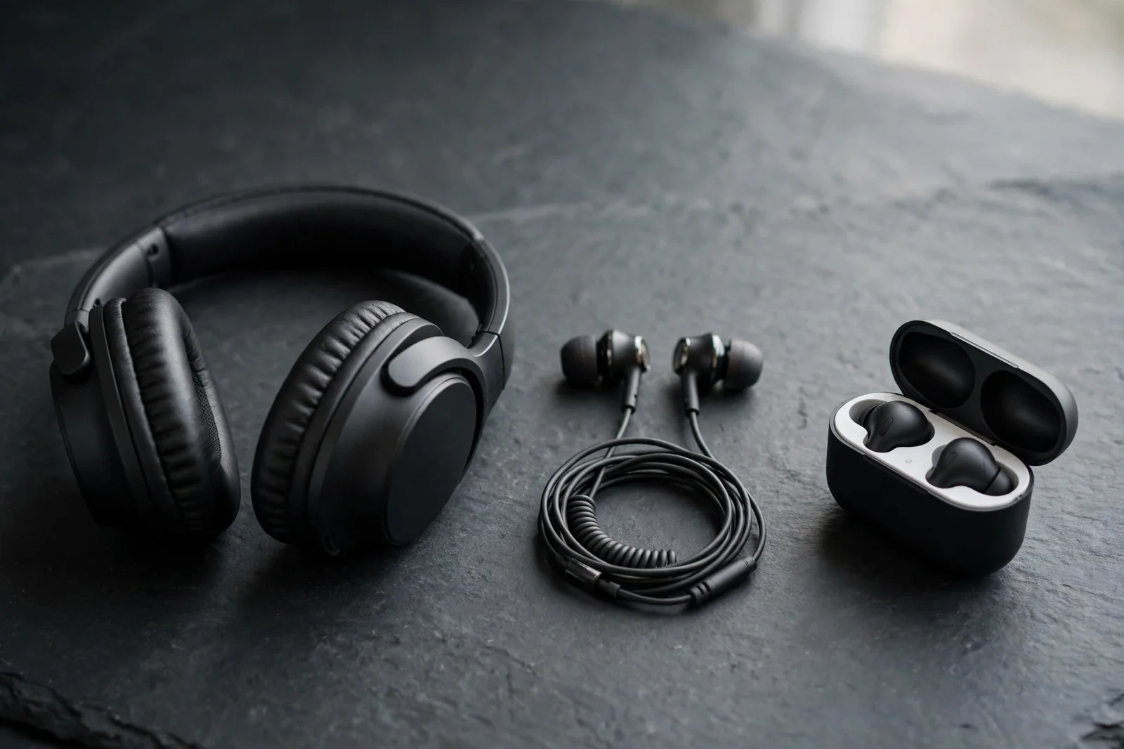Earphones vs earbuds vs headphones explained